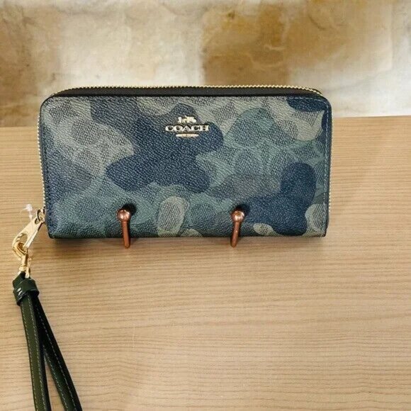 COACH CAMO ROWAN SATCHEL IN SIGNATURE CANVAS HANDBAG/Wallet option NWT - Picture 8 of 14